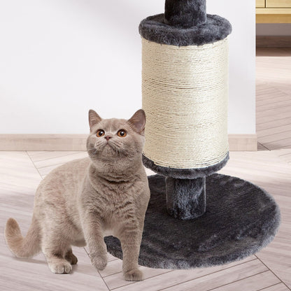 AqpetFriends Dublin Tiragraffi Rivestito In Peluche e Sisal Per Gatti 58cm Grigio
