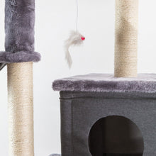 AqpetFriends London Tiragraffi Rivestito In Peluche e Sisal Per Gatti 125cm Grigio