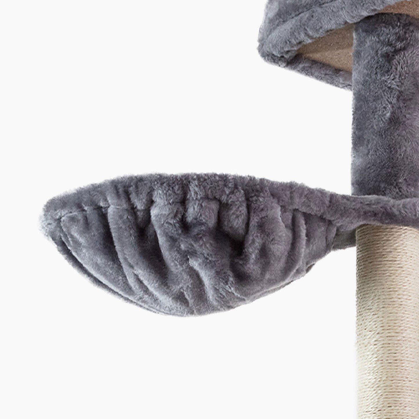 AqpetFriends London Tiragraffi Rivestito In Peluche e Sisal Per Gatti 125cm Grigio