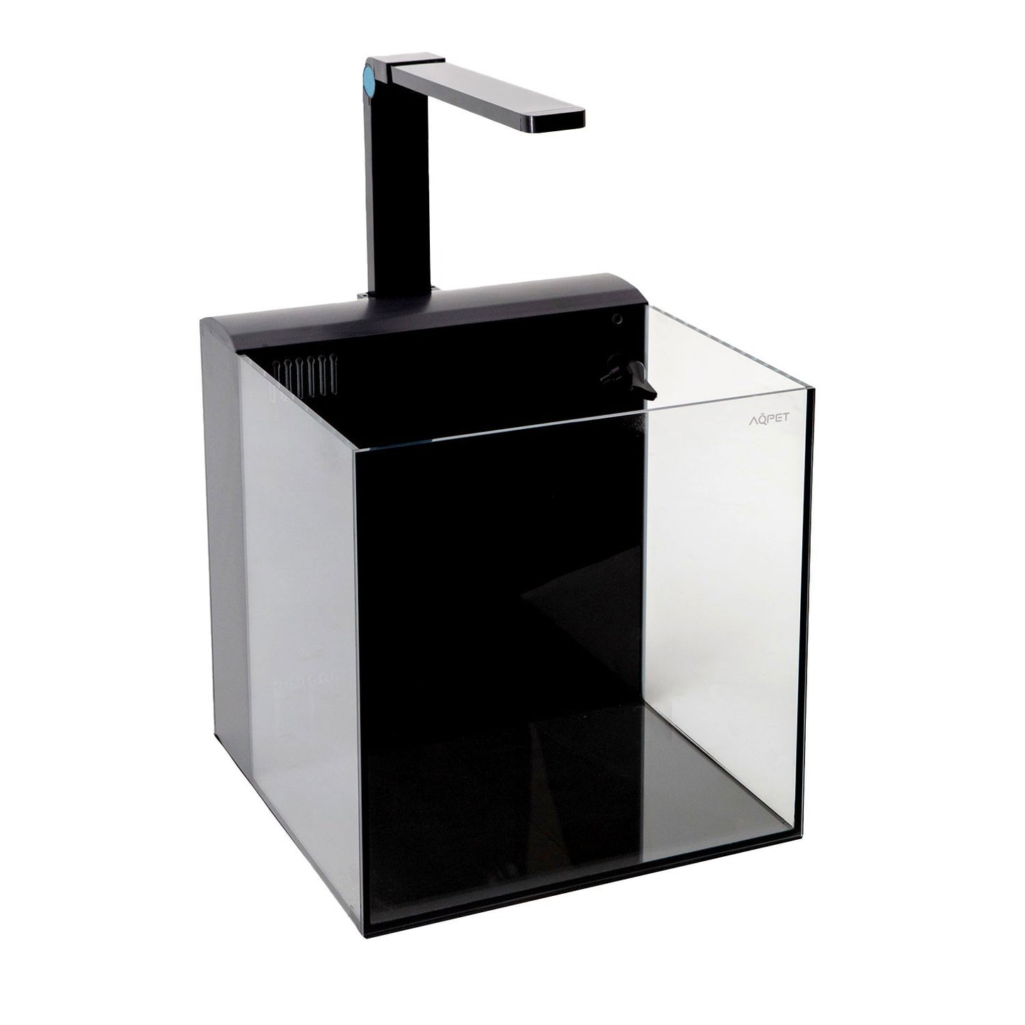 Aqpet Kubic 30 Rear Kit Vasca In Vetro Extrachiaro Con Filtro Posteriore e Luce LED Integrata 30x30x30cm
