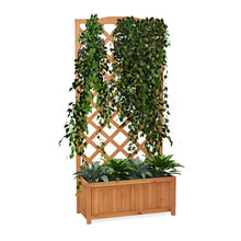 Flur Nymphea Fioriera Da Giardino Con Pannello Grigliato In Legno Small 100X62X23 CM