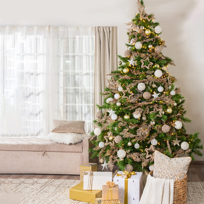 Albero di Natale folto e realistico - PVC, facile montaggio e base stabile