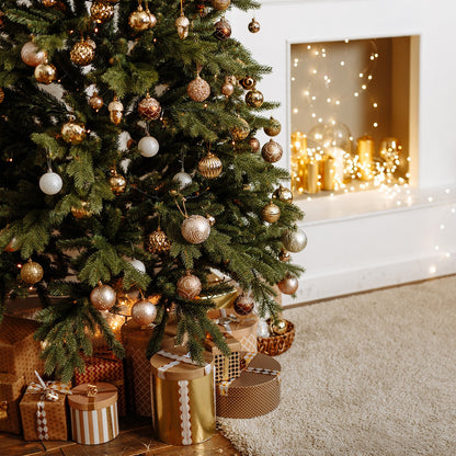 Albero di Natale folto e realistico - PVC, facile montaggio e base stabile