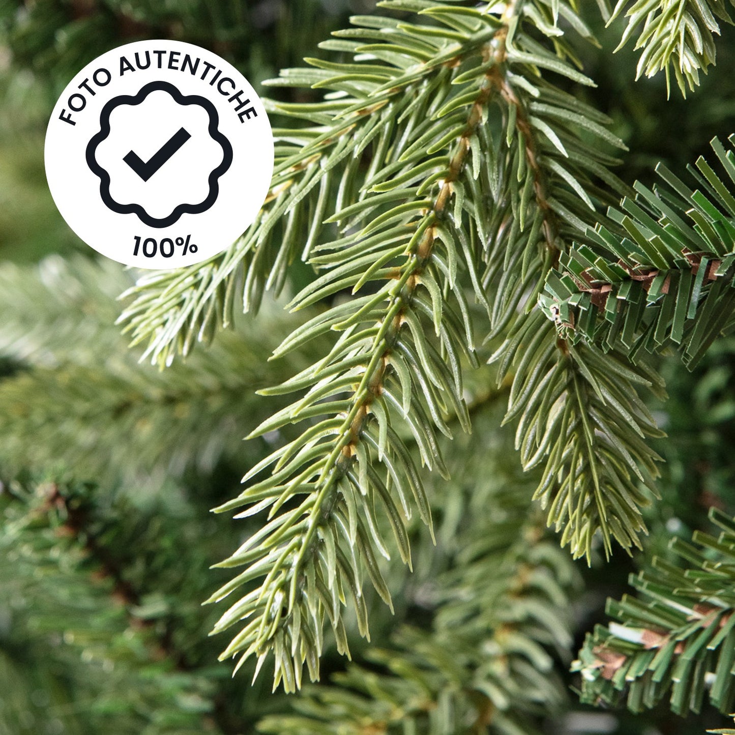 Albero di Natale folto e realistico - PVC, facile montaggio e base stabile
