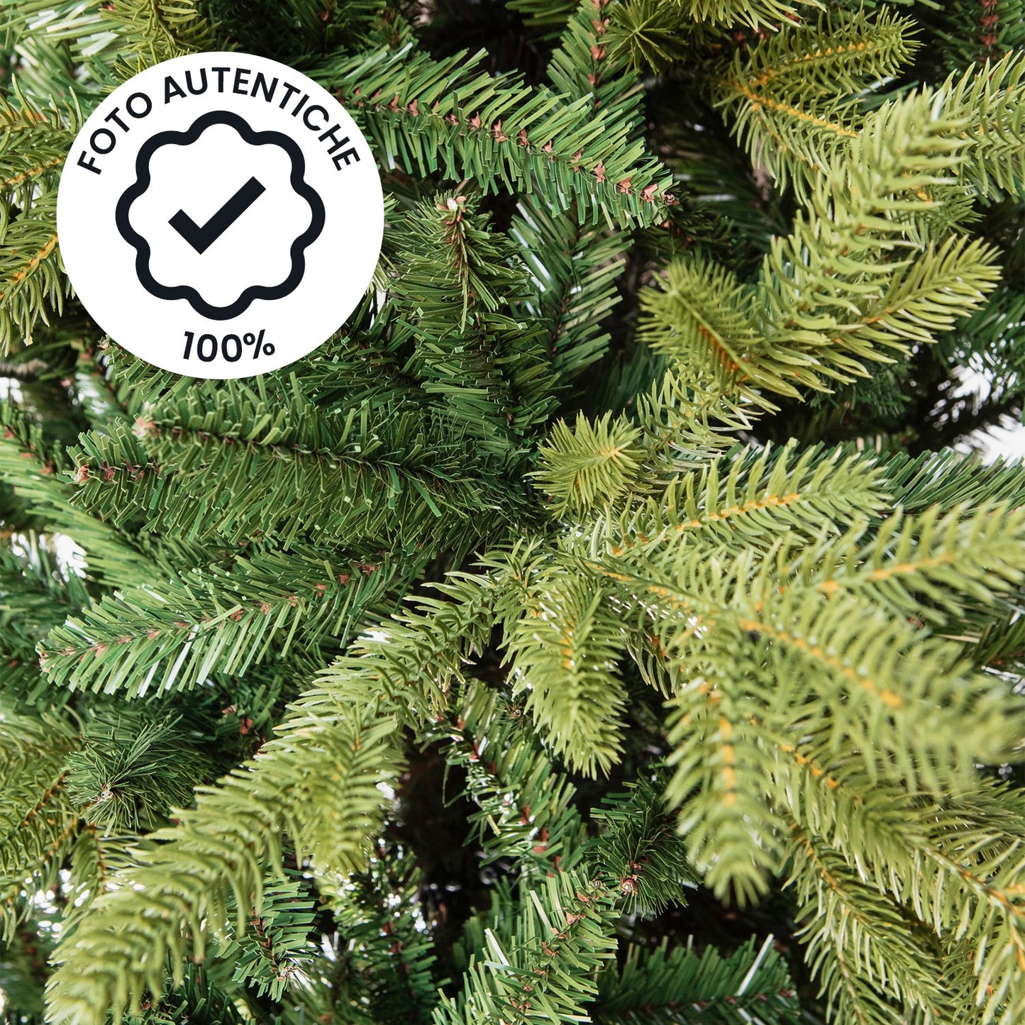 Albero di Natale folto e realistico - PVC, facile montaggio e base stabile