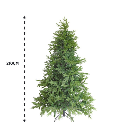 Albero di Natale folto e realistico - PVC, facile montaggio e base stabile