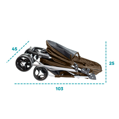 AqpetFriends PetBuggy Passeggino Comodo e Pratico Per Cani Di Taglia Medio/Piccola
