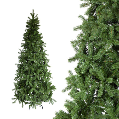 Albero di Natale Slim in PVC per spazi ridotti - rami fitti e base stabile