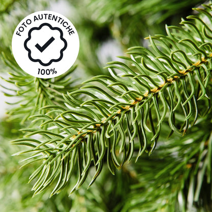 Albero di Natale Slim in PVC per spazi ridotti - rami fitti e base stabile