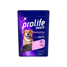 Prolife Snack Sensitive Grain Free Pork Alimento Complementare Ricco In Maiale Per Cani Adulti Di Tutte Le Taglie 90gr