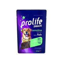 Prolife Snack Sensitive Grain Free Fish Alimento Complementare Ricco In Salmone Per Cani Adulti Di Tutte Le Taglie 90gr