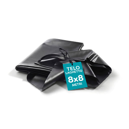 Telo Puro in PVC UV Nero Atossico per Laghetto Giardino 0,5mm