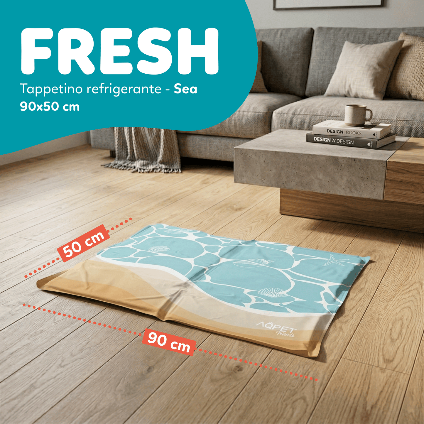 AqpetFriends Fresh Tappetino Refrigerante Sea