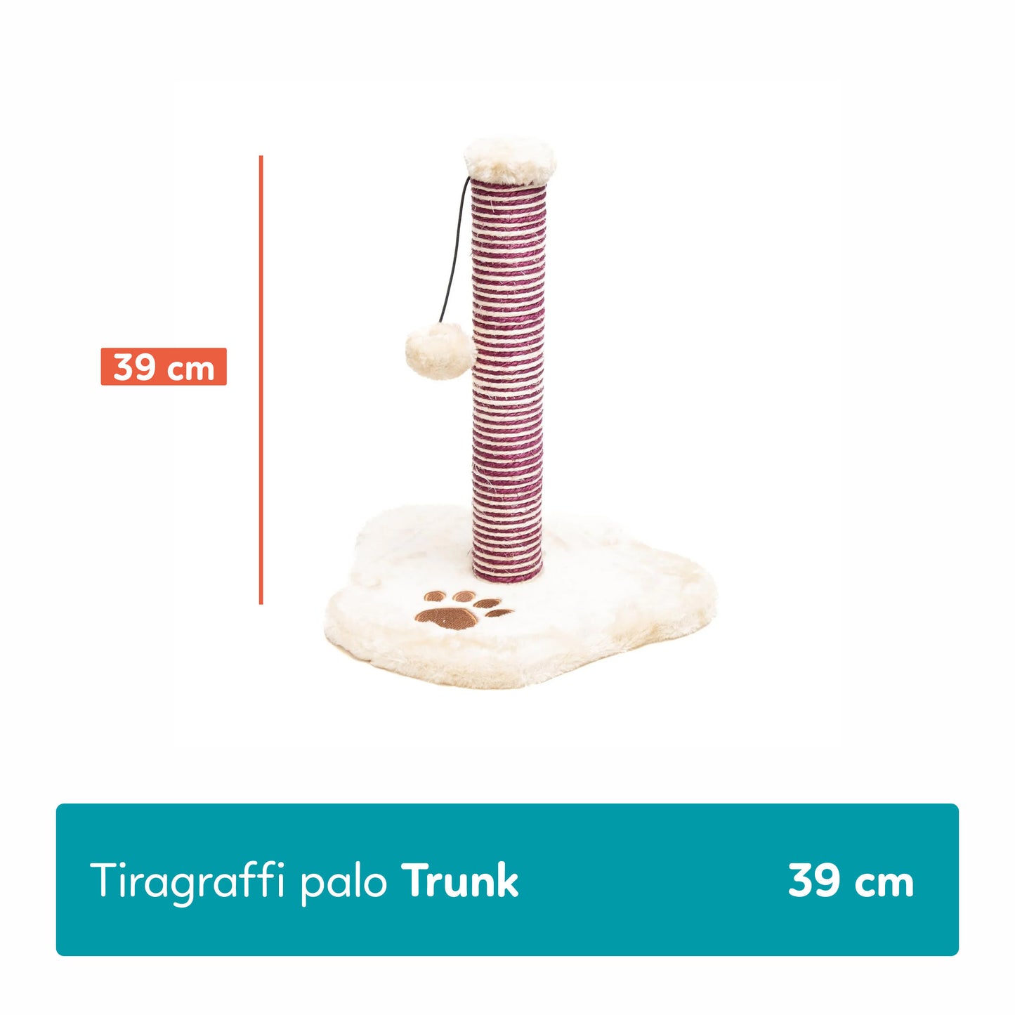 AqpetFriends Trunk Tiragraffi 39 Cm Beige