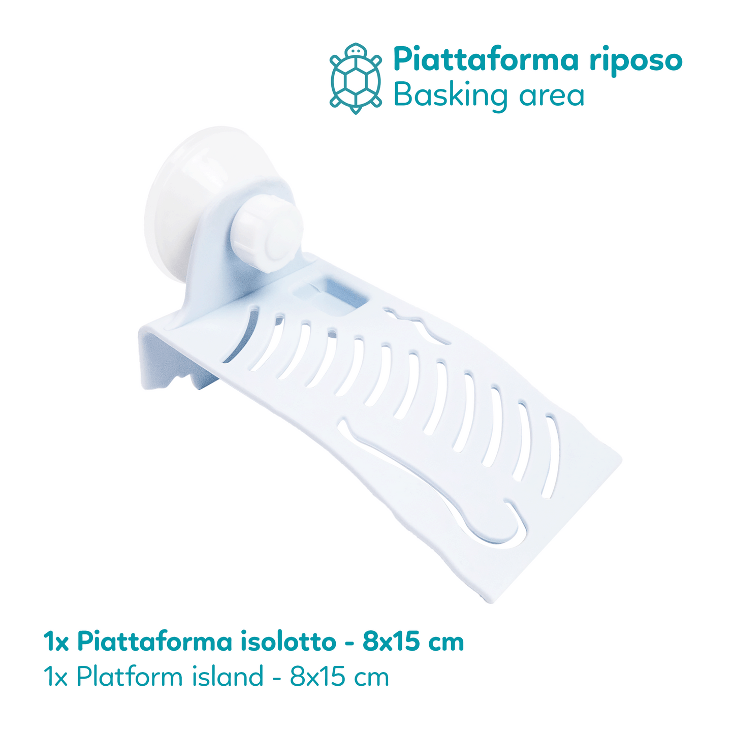 Aqpet Tortuga 40 Tartarughiera In Vetro Con Coperchio E Isola Per Tartarughe D'acqua 16L
