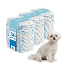 AqpetFriends Nappy Slips Pannolini Assorbenti a Fascia per Cani Maschi 36 Pz