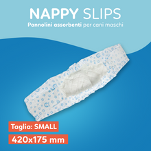 AqpetFriends Nappy Slips Pannolini Assorbenti a Fascia per Cani Maschi 36 Pz