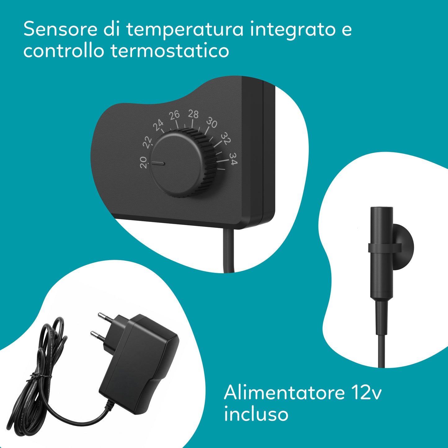 Aqpet FROSTLINE Thermofan Sistema di Raffreddamento per Acquari con Controller e Ventola singola