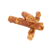 Flamingo Snacks Zero Rawhide Piccoli Bastoni Con Pollo & Burro Di Arachidi Per Cani Adulti Di Tutte Le Taglie 12,5cm 40gr / 3 pz