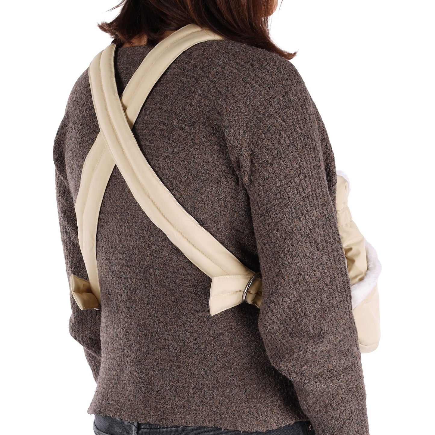 Flamingo Cuddi Trasportino Frontale Beige Per Cuccioli E Cani Di Piccola Taglia 32x22x25cm