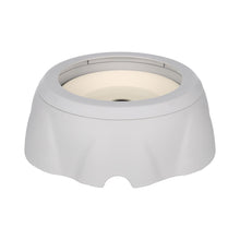 Flamingo Spill Ciotola Per Acqua Rotonda Antigoccia Grigio Per Cani Dal Pelo e/o Orecchie Lunghe 1,2L
