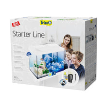 Tetra Acquario in Vetro Starter Line 80 Litri Completo di Luce e Filtro e Riscaldatore per Pesci Tropicali Colore Bianco