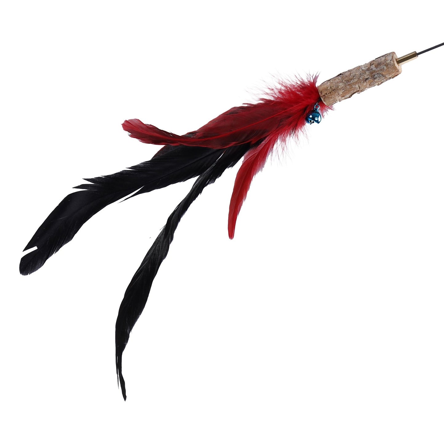 Flamingo Marit Canna Con Piume ed Effetto Sonoro Per Stimolare il Gioco dei Gatti 61-186 cm