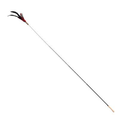 Flamingo Marit Canna Con Piume ed Effetto Sonoro Per Stimolare il Gioco dei Gatti 61-186 cm