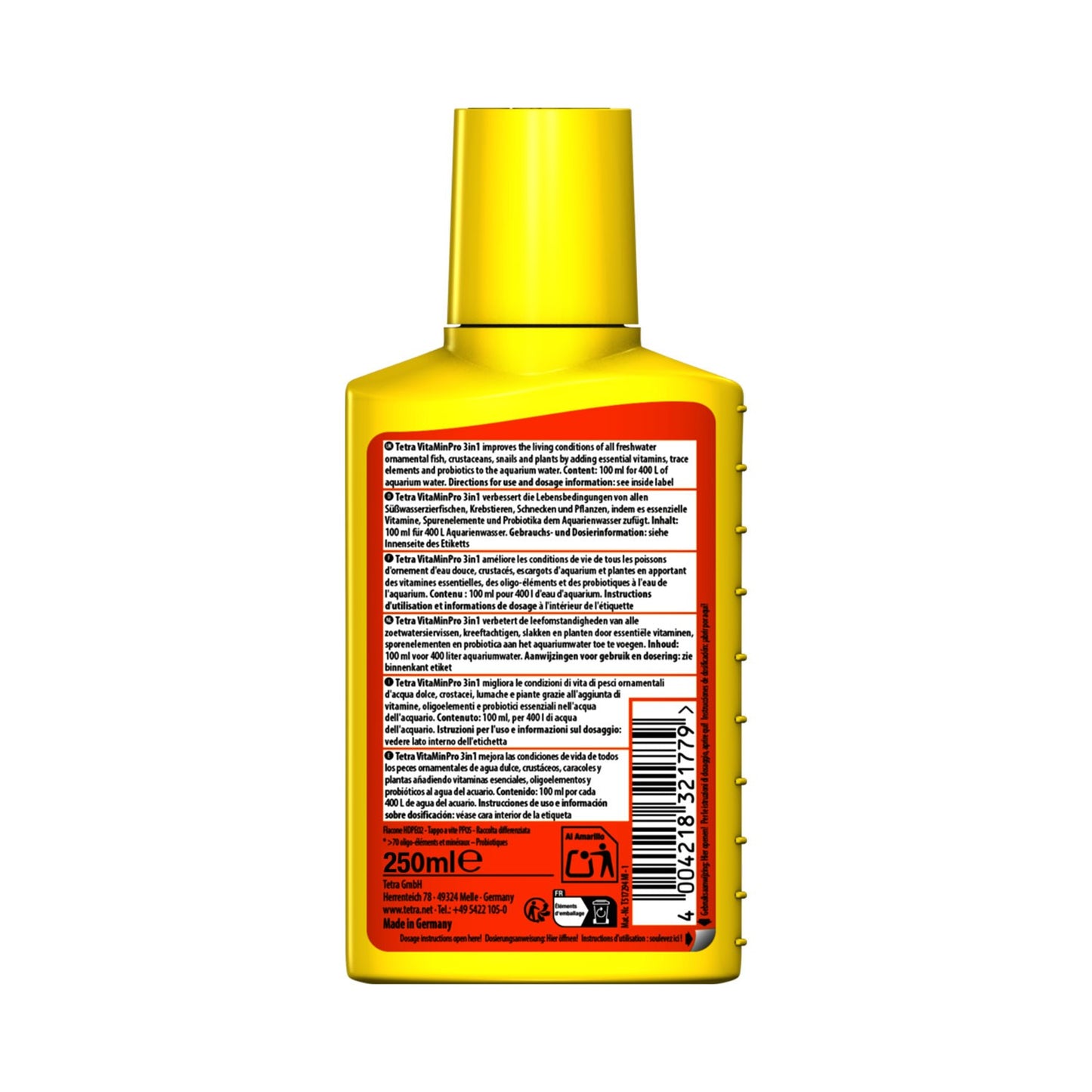 Tetra VitaMinPro 3in1 Vitamine, Minerali e Oligoelementi Per La Cura dell'Acqua in Acquario