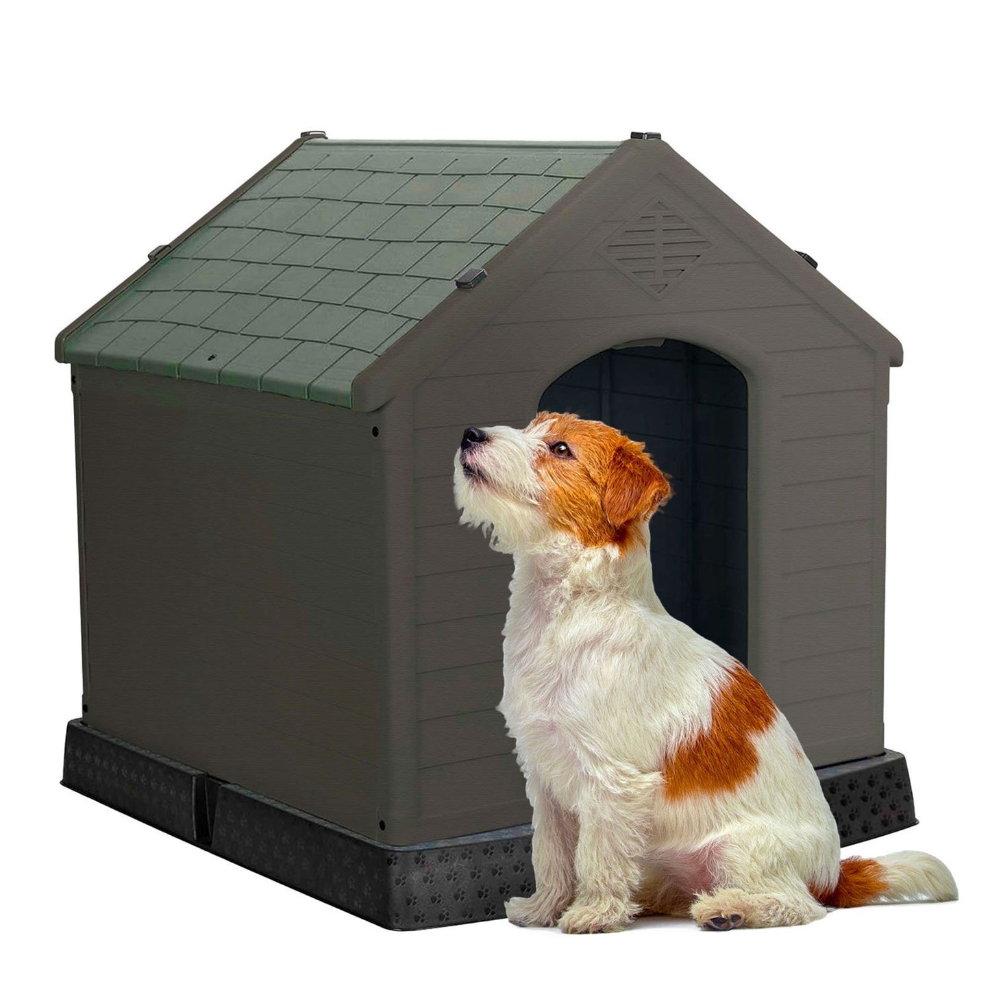 AqpetFriends Chalet Medium Cuccia In Plastica Smontabile Per Cani di Taglia Media