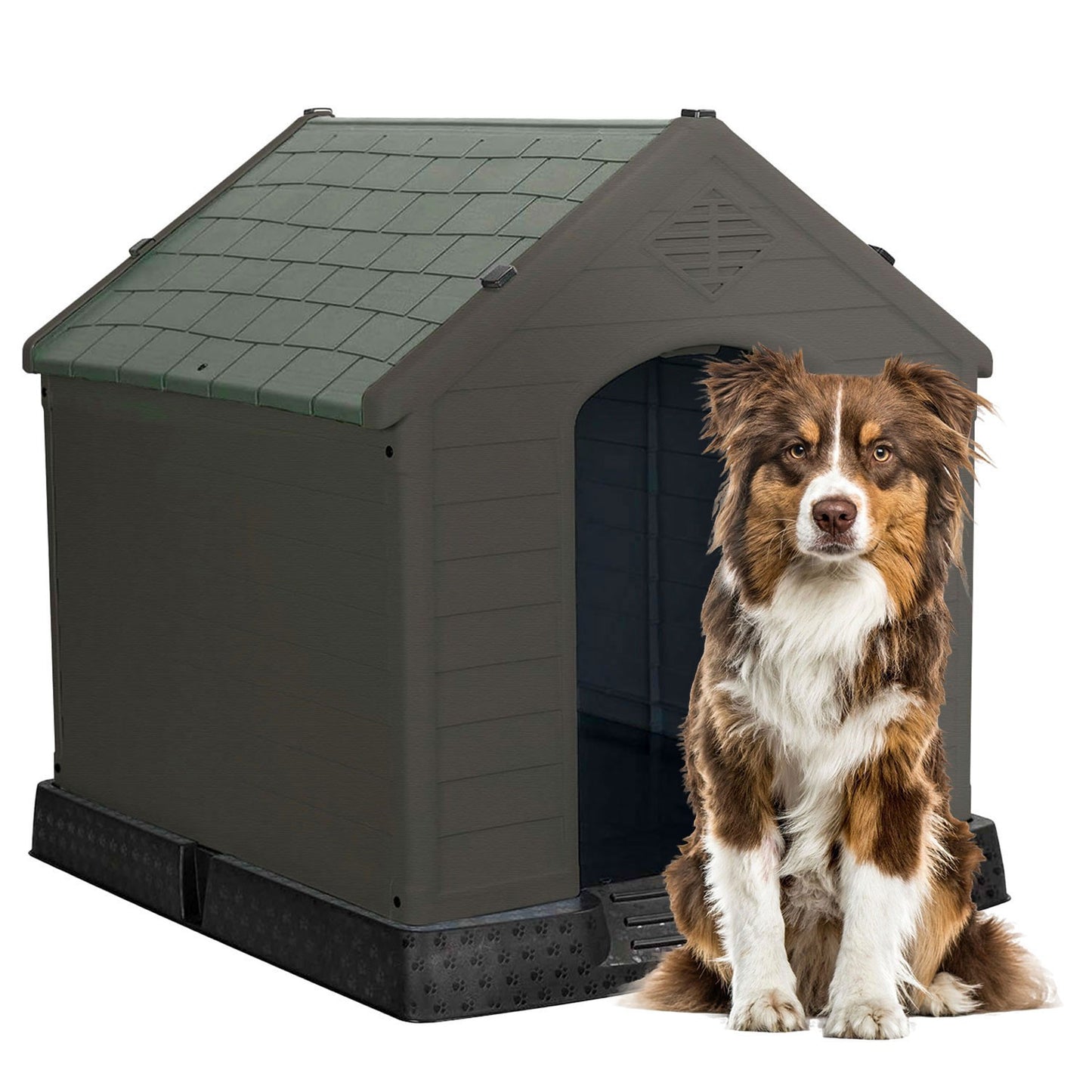 AqpetFriends Chalet Large Cuccia In Plastica Smontabile Per Cani di Taglia Grande