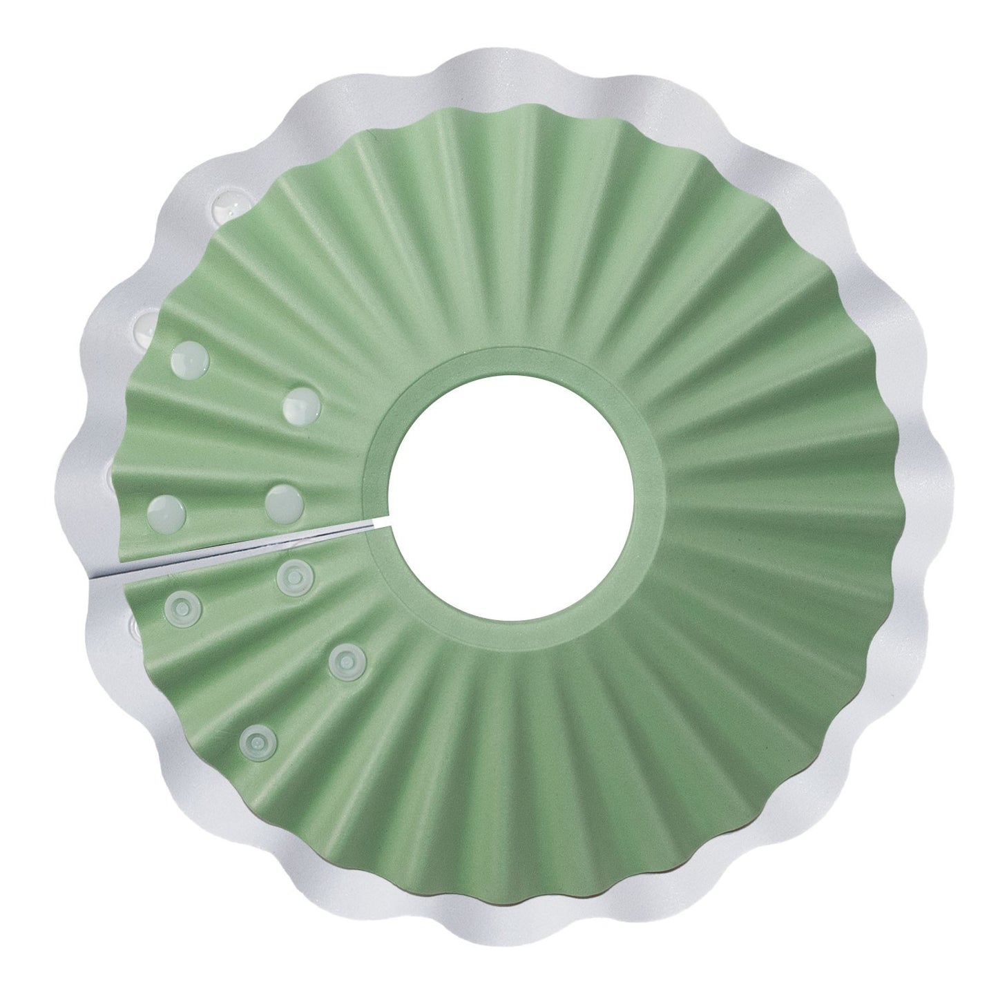 AqpetFriends Daisy Green Collare Elisabettiano In Plastica Morbida Per Gatti con Design a Doppio Strato