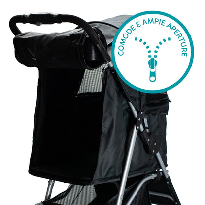 AqpetFriends PetBuggy Passeggino Comodo e Pratico Per Cani Di Taglia Medio/Piccola