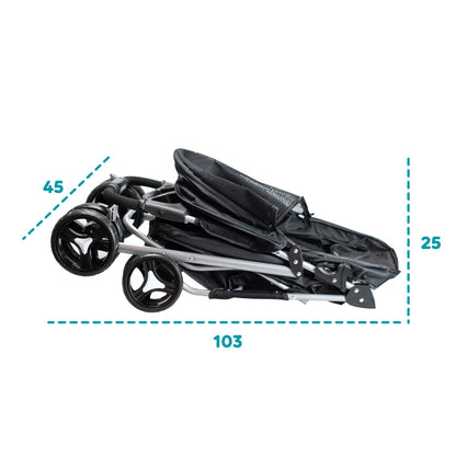 AqpetFriends PetBuggy Passeggino Comodo e Pratico Per Cani Di Taglia Medio/Piccola