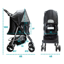 AqpetFriends PetBuggy Passeggino Comodo e Pratico Per Cani Di Taglia Medio/Piccola