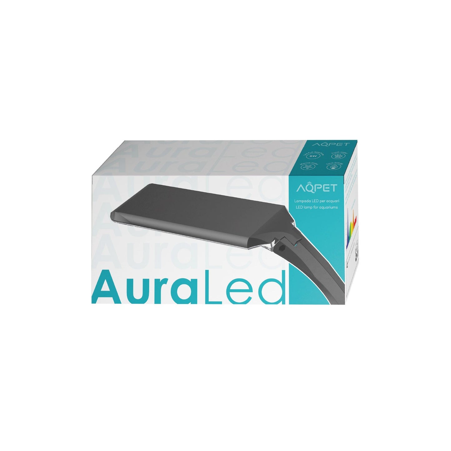 Aura Led Plafoniera RGB Pighevole Ultrasottile Per Piccoli Acquari Dolci e Marini 6W