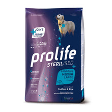 Prolife Sterilised Sensitive Adult Codfish & Rice Crocchette di Merluzzo e Riso per Cani Adulti Taglia Medio/Grande