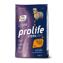 Prolife Sterilised Sensitive Adult Duck & Rice Mini Crocchette di Anatra e Riso per Cani Adulti Taglia Medio/Grande