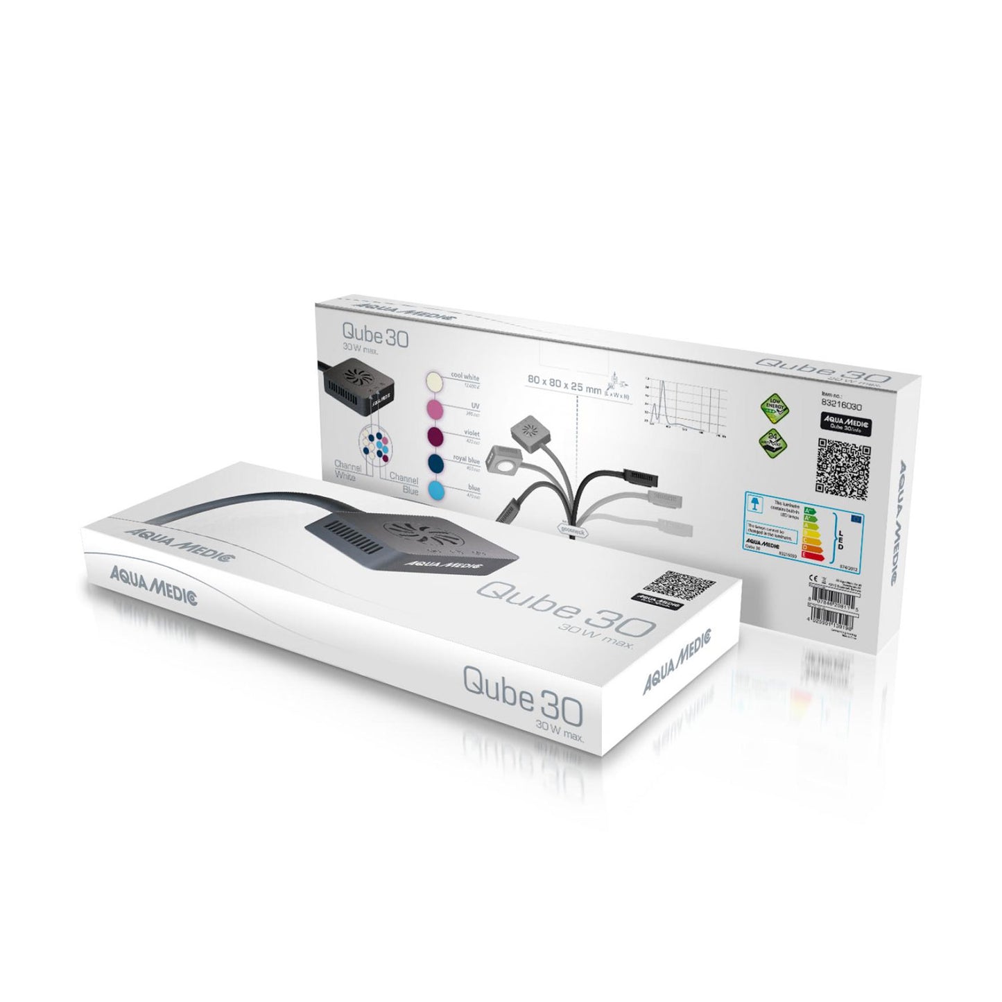 AquaMedic Qube 30 Marine Faretto Led Per Acquari Marini