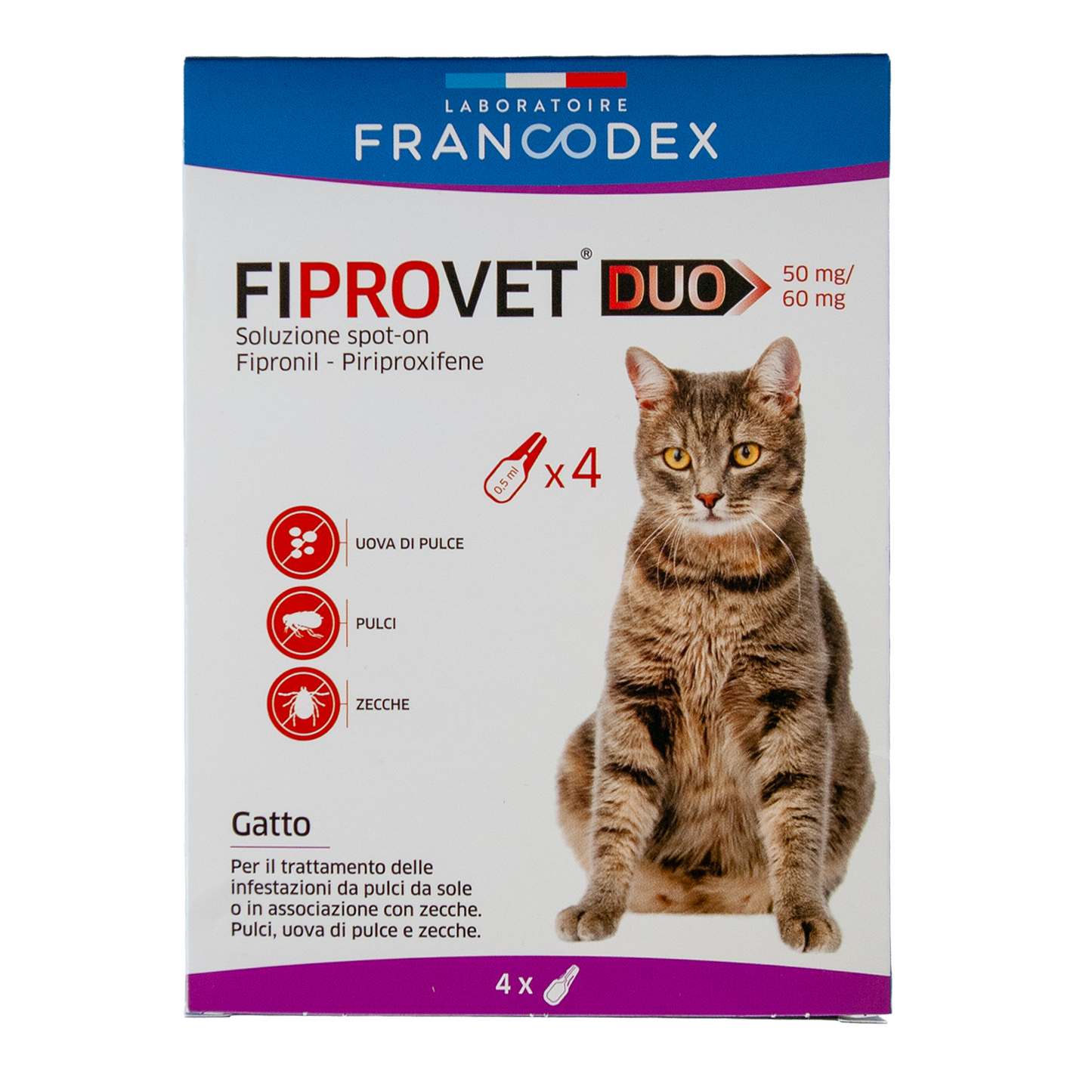 Francodex Fiprovet Duo Antiparassitari gatto