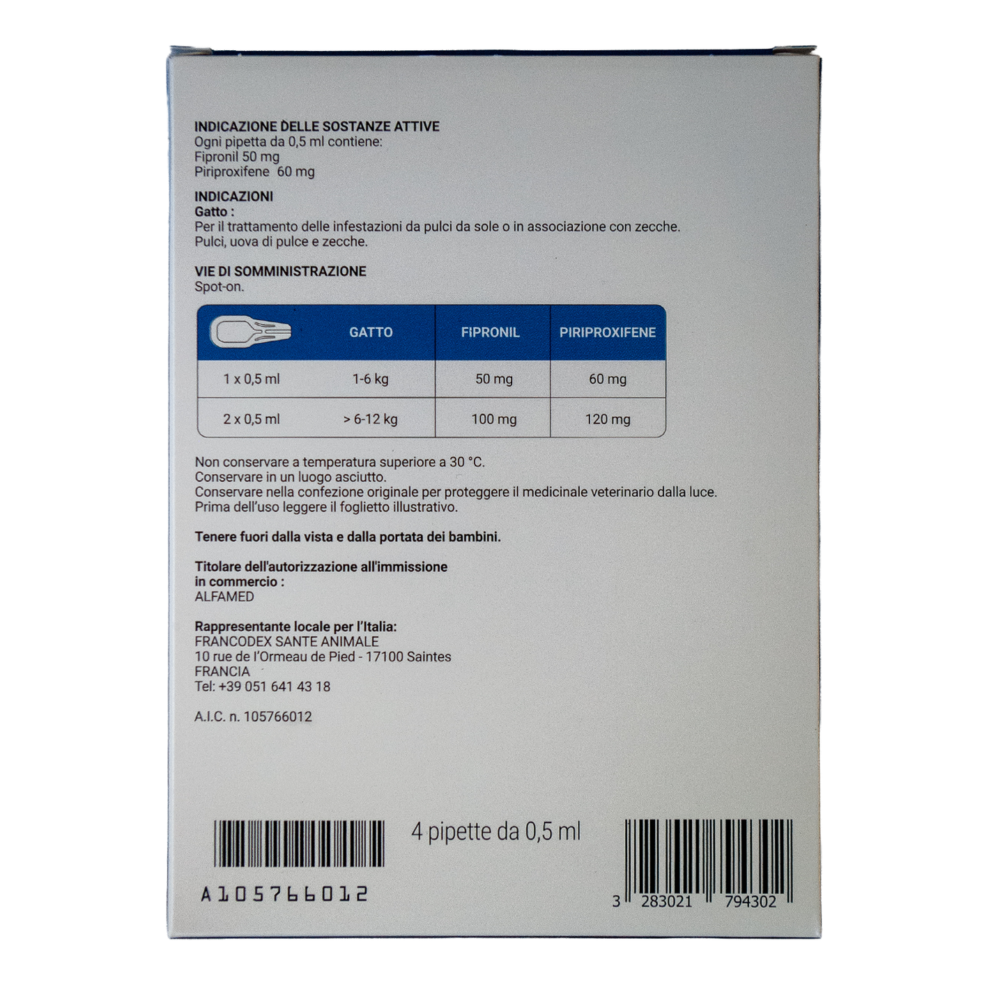 Francodex Fiprovet Duo Antiparassitari gatto