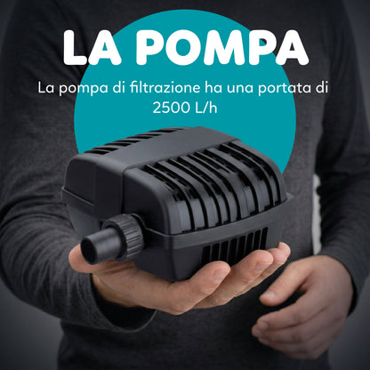 AQPond Mirage Filtro per laghetto completo di pompa e sterilizzatrice 9 watt