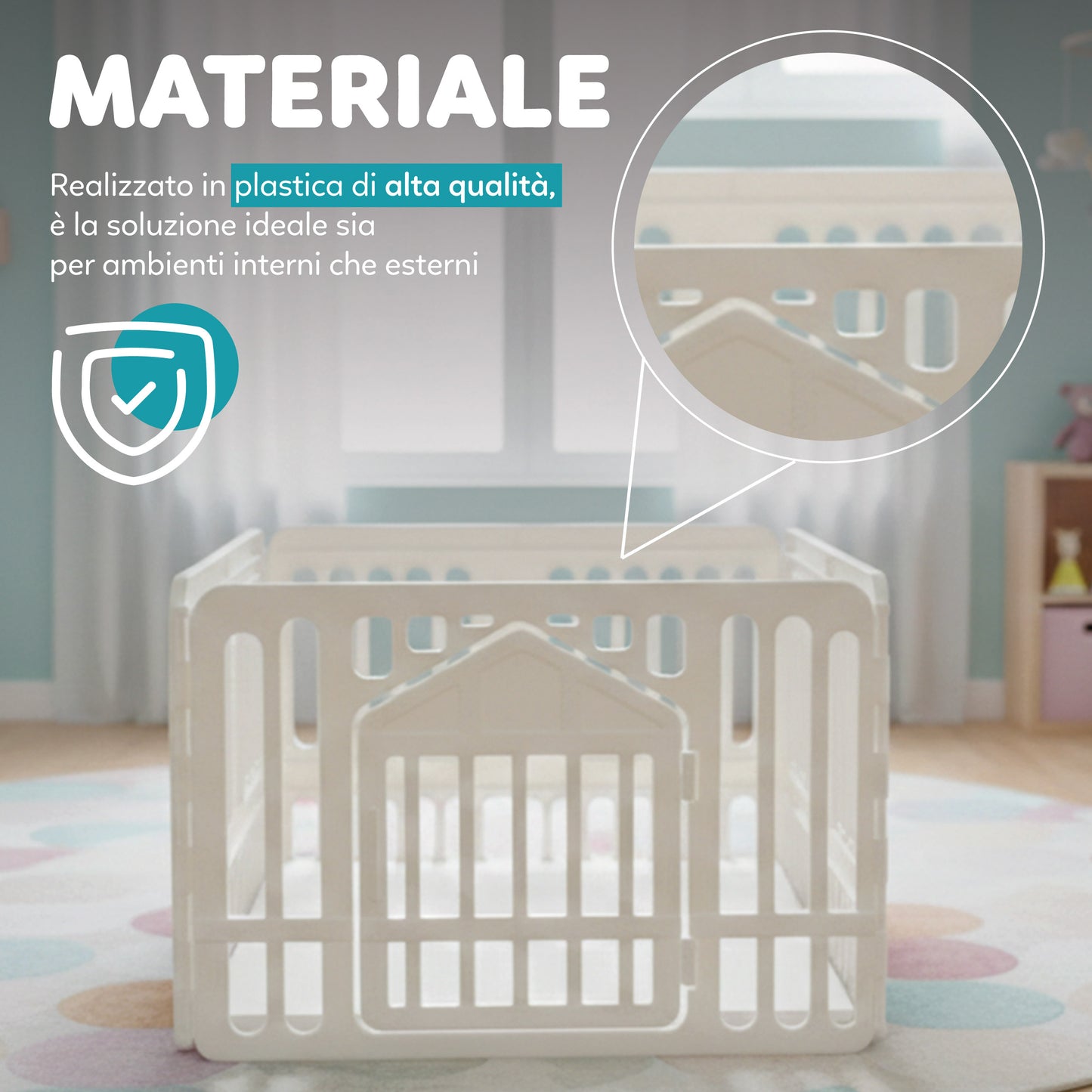 AQPetFriends ModulBox recinto in plastica 97.8x60x97.8 modulabile
