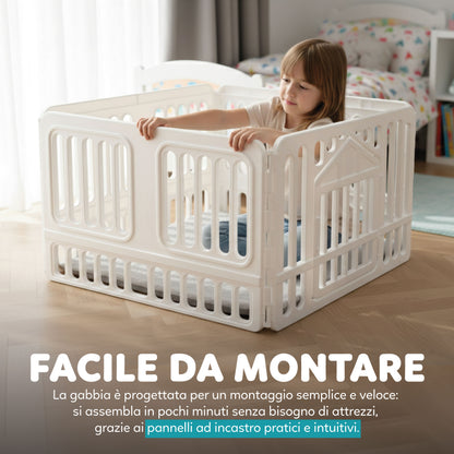 AQPetFriends ModulBox recinto in plastica 97.8x60x97.8 modulabile