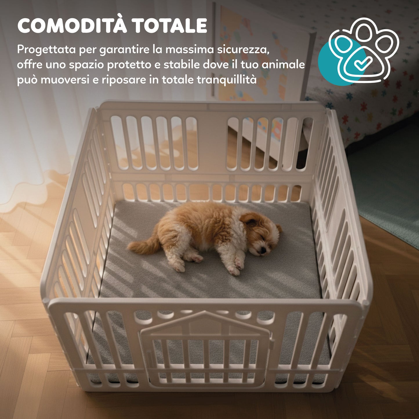AQPetFriends ModulBox recinto in plastica 97.8x60x97.8 modulabile