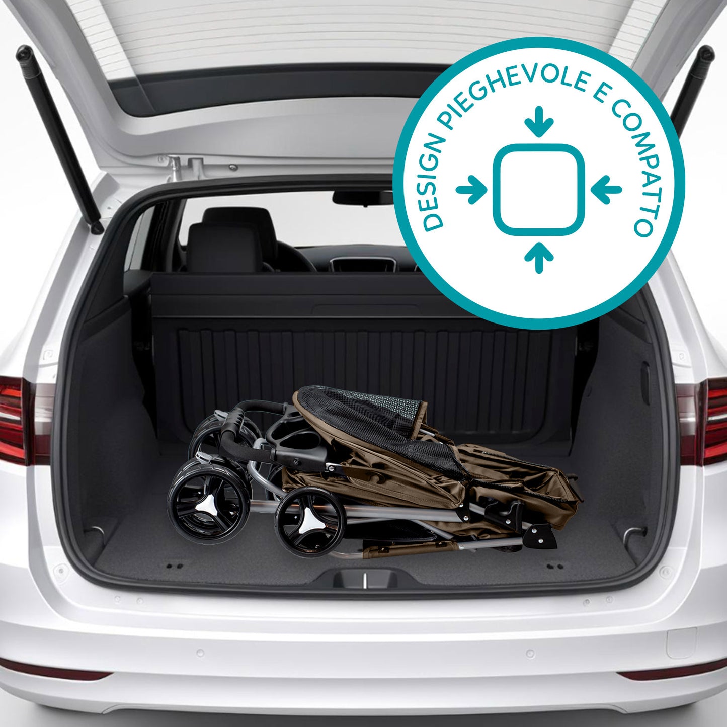 AqpetFriends PetBuggy Passeggino Comodo e Pratico Per Cani Di Taglia Medio/Piccola