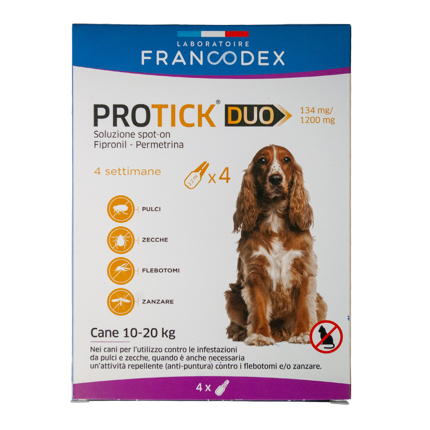 Francodex Protick Duo Antiparassitario Spot-on per cani varie taglie