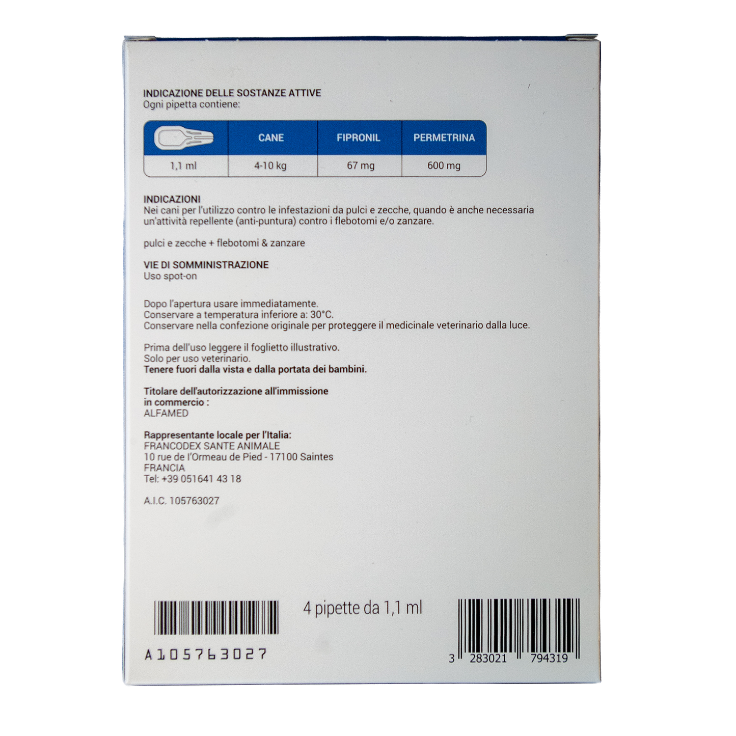 Francodex Protick Duo Antiparassitario Spot-on per cani varie taglie