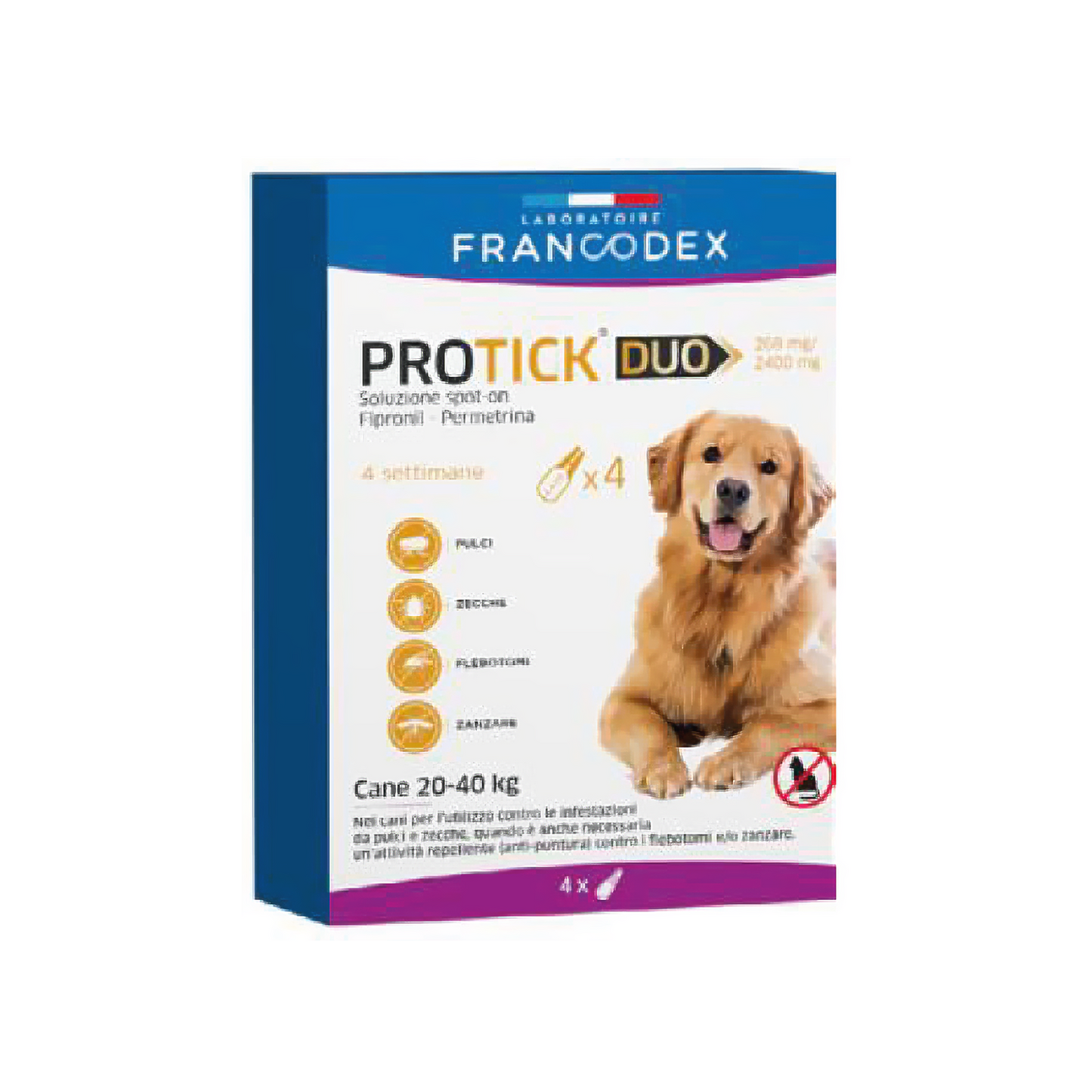 Francodex Protick Duo Antiparassitario Spot-on per cani varie taglie