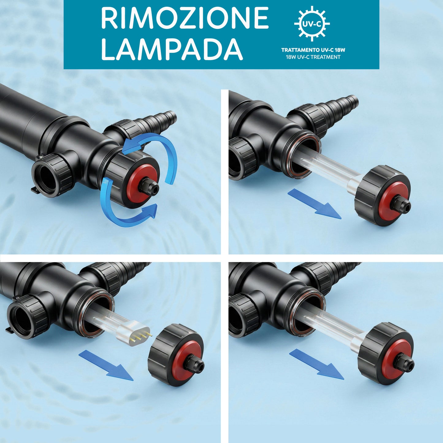 AQPond Raybox Sterilizzatrice per laghetto e acquari